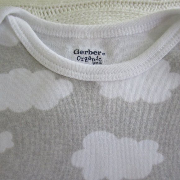 Gerber Organic Grey Cloud One Piece Baby Outfit - Picture 2 of 3